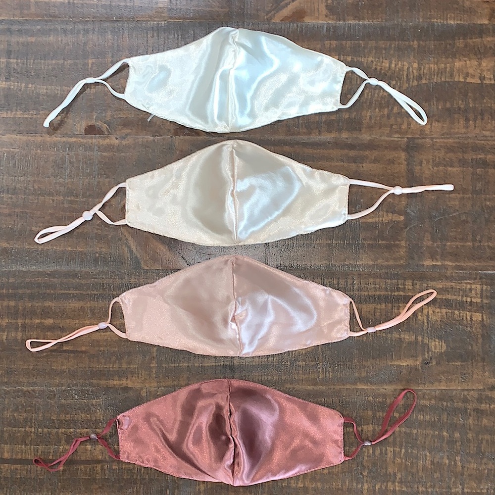 Satin face masks